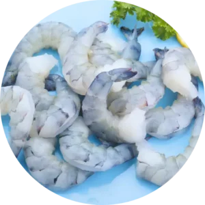 tôm sú sơ chế bỏ đầu, bỏ vỏ, còn đuôi